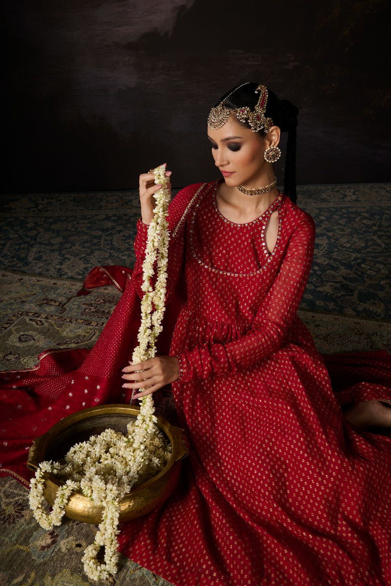 HIND KURTA chanderi by SWATTI KAPOOR in red color for women in Singapore