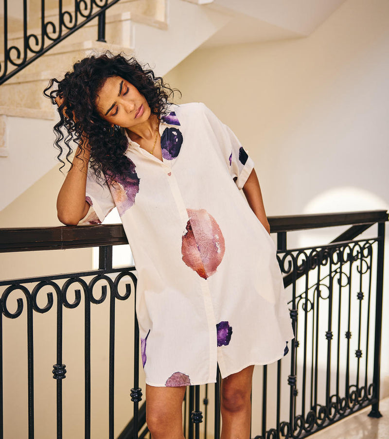 Heartfelt Musings cotton by Khara Kapas in white for women in Singapore