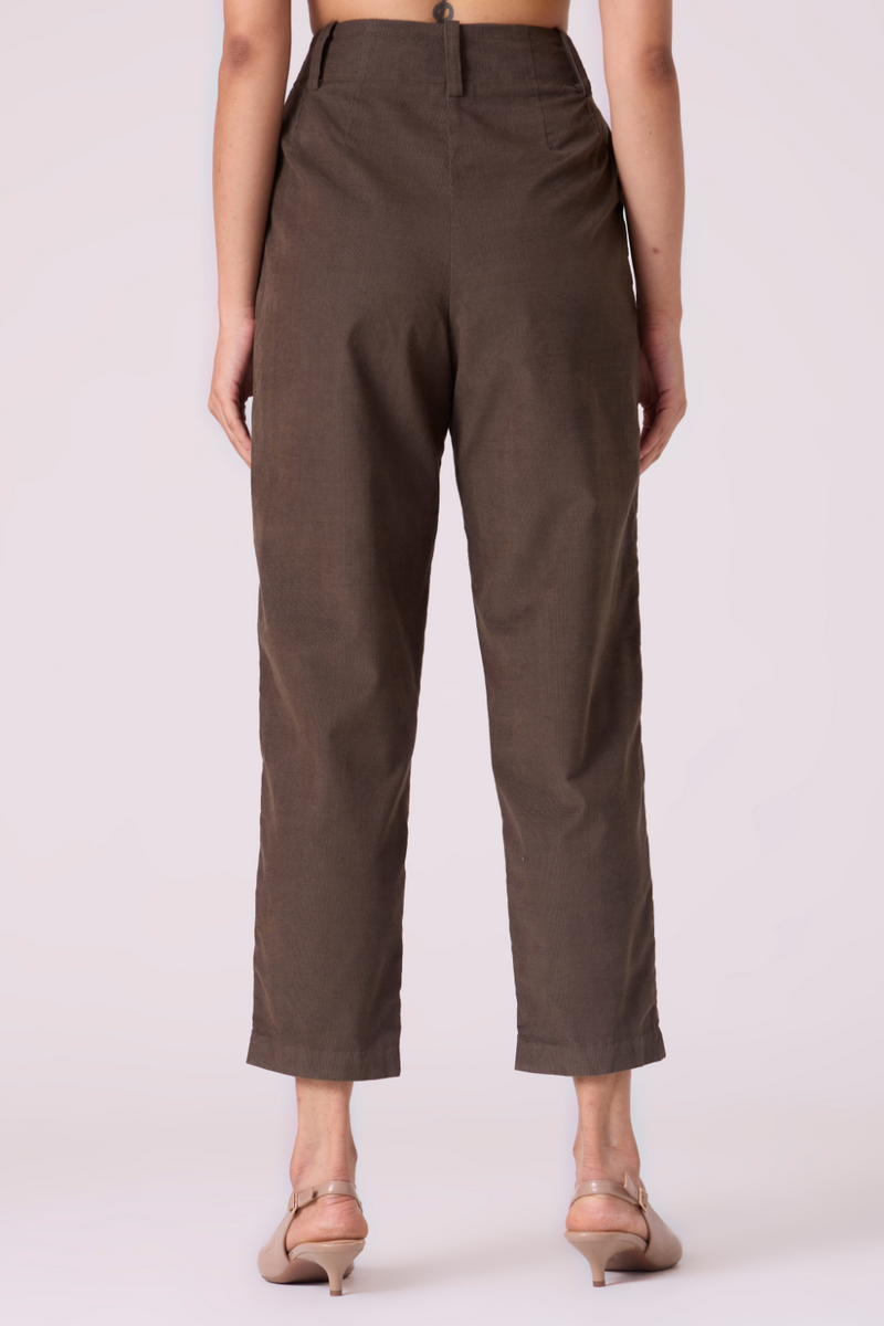 Helk Olive Needlecord Pants cotton by The Summer House in olive color for women in Singapore