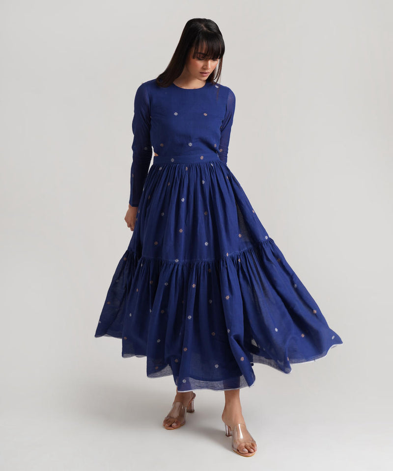 BLOOMINGDALE cotton Buy BLOOMINGDALE from C&W | Dresses for Women by Indigo Dreams in blue color for women in Singapore