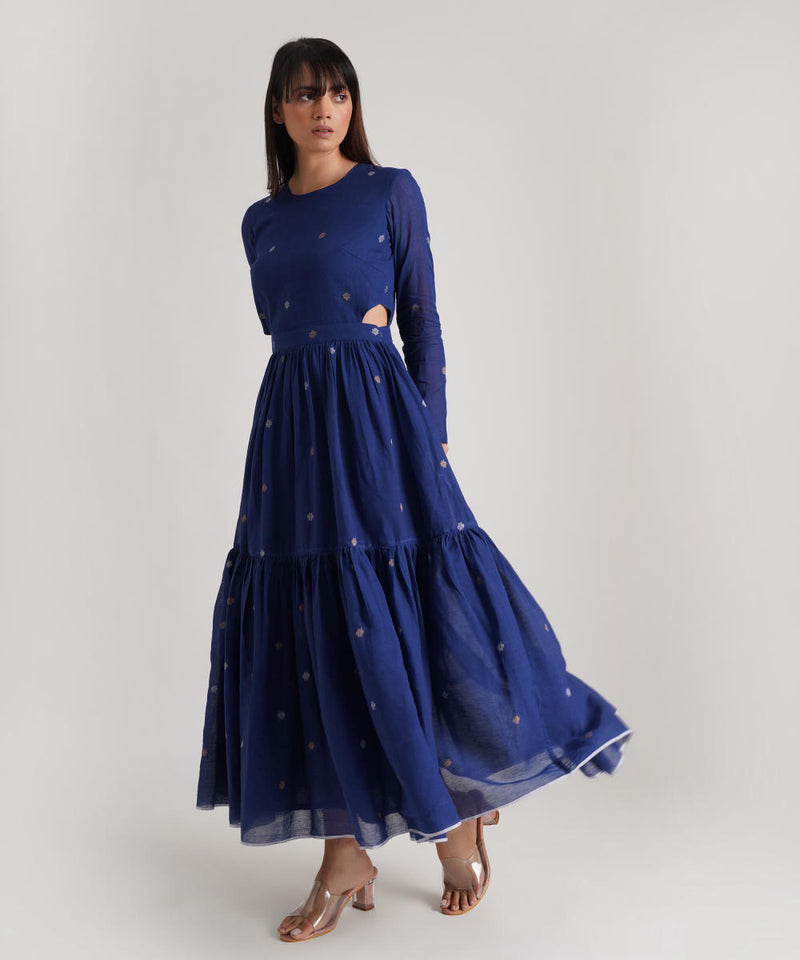 BLOOMINGDALE cotton Buy BLOOMINGDALE from C&W | Dresses for Women by Indigo Dreams in blue color for women in Singapore