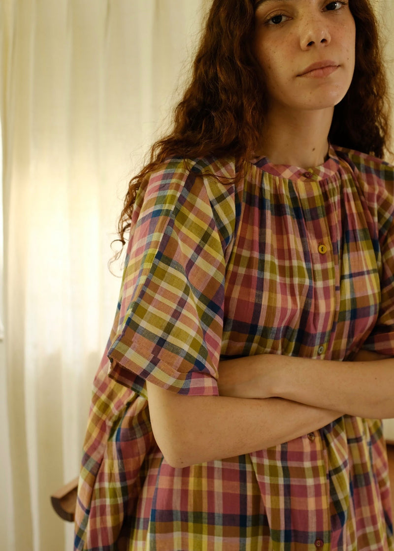 Anaya Set handwoven cotton co-ord set by MASON AND MILL in multi-color for women in Singapore