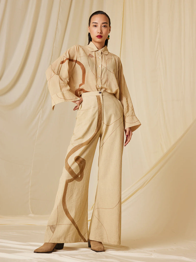 Kiera Shirt - Trail Print cotton Top & Tunics,Shirt by CORD for women in Singapore