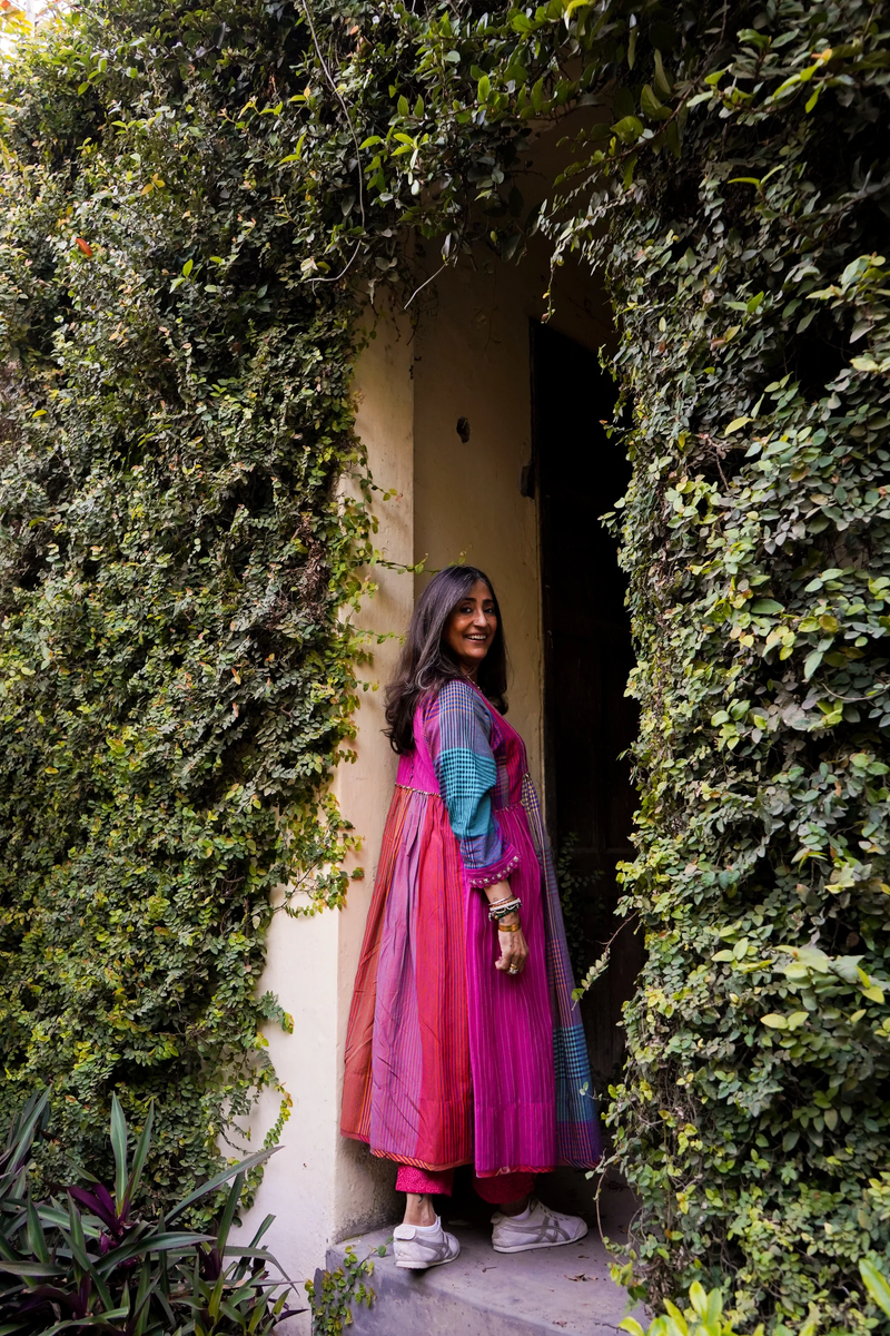 CASEY DRESS-MULTICOLOR silk by SWATTI KAPOOR in multi color for women in Singapore