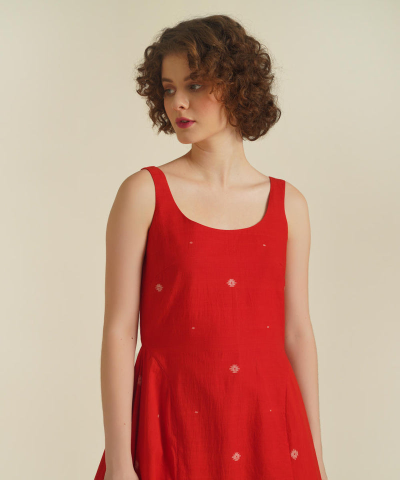 ROYALE IX cotton Buy ROYALE IX from C&W | for Women by Indigo Dreams in red color for women in Singapore