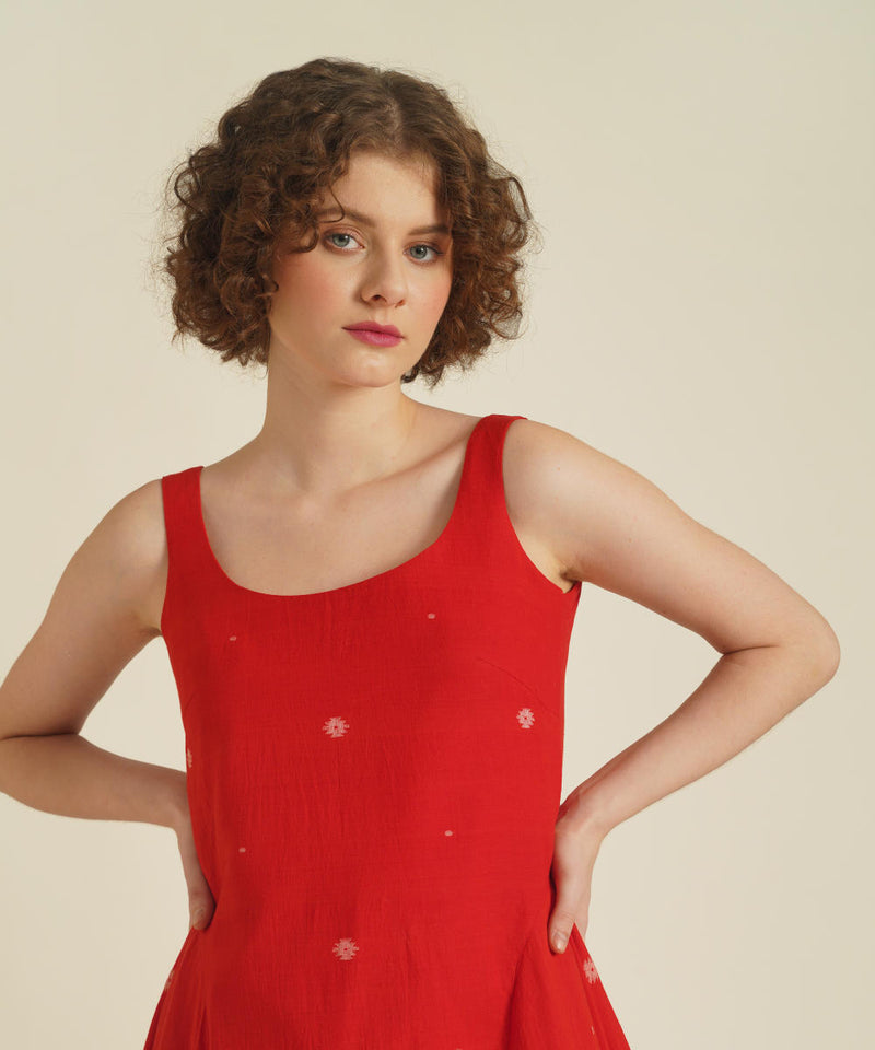 ROYALE IX cotton Buy ROYALE IX from C&W | for Women by Indigo Dreams in red color for women in Singapore