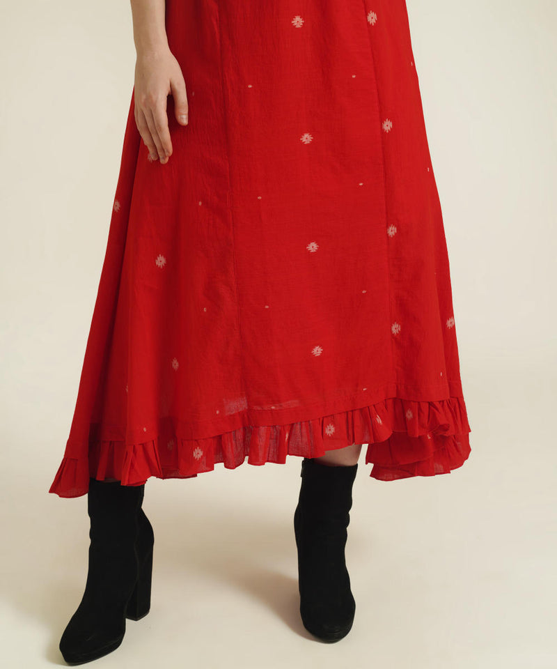 ROYALE IX cotton Buy ROYALE IX from C&W | for Women by Indigo Dreams in red color for women in Singapore