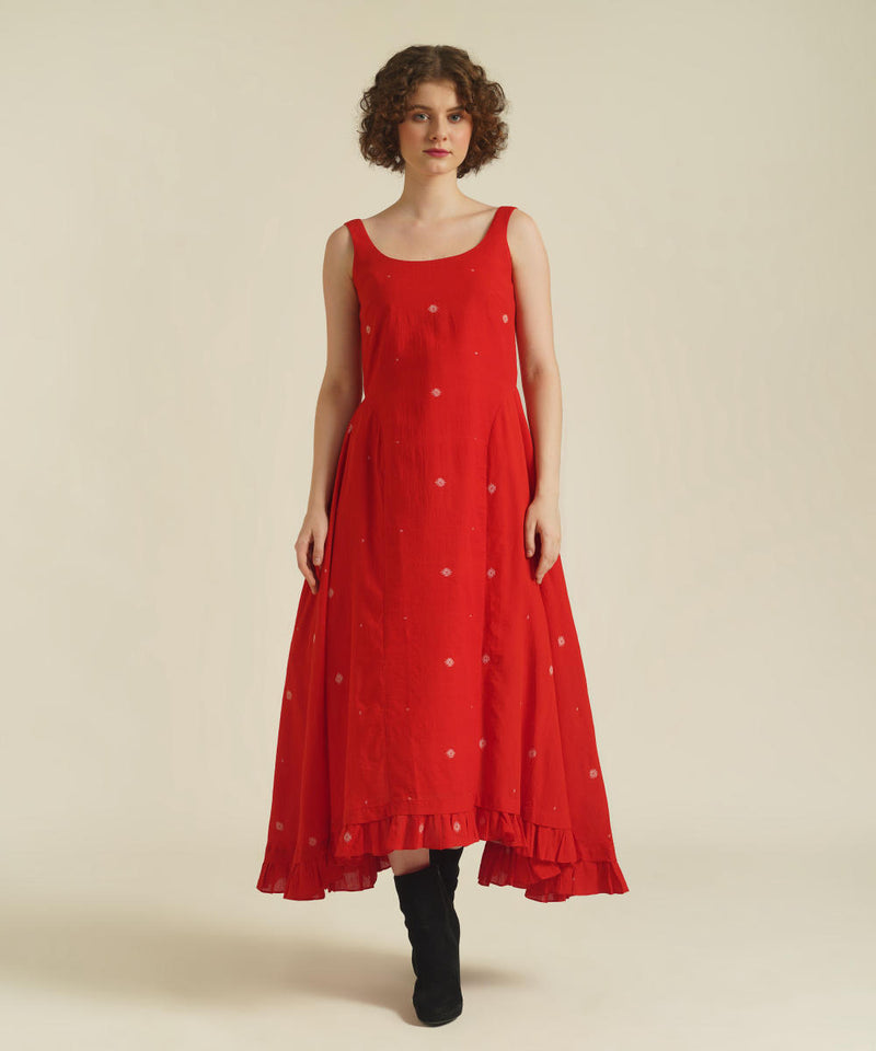 ROYALE IX cotton Buy ROYALE IX from C&W | for Women by Indigo Dreams in red color for women in Singapore