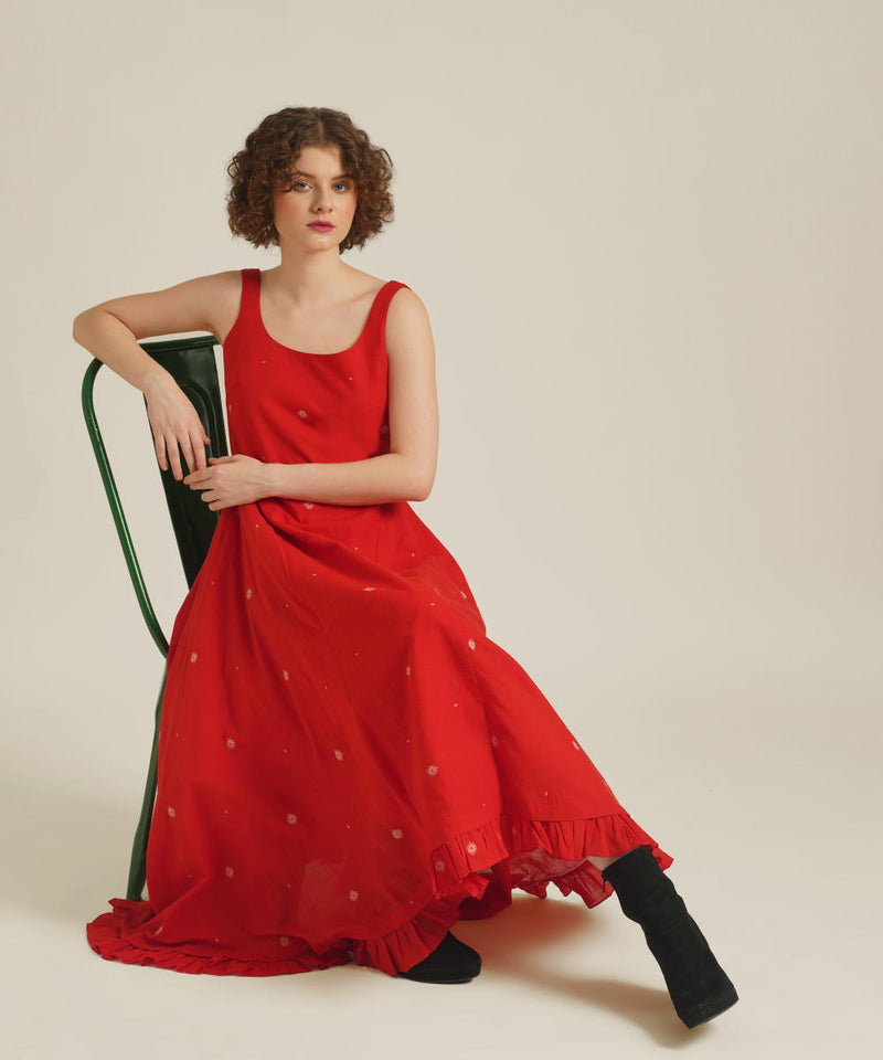 ROYALE IX cotton Buy ROYALE IX from C&W | for Women by Indigo Dreams in red color for women in Singapore