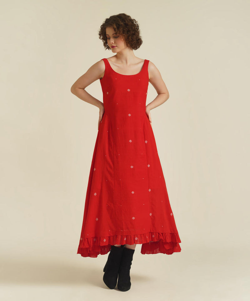 ROYALE IX cotton Buy ROYALE IX from C&W | for Women by Indigo Dreams in red color for women in Singapore