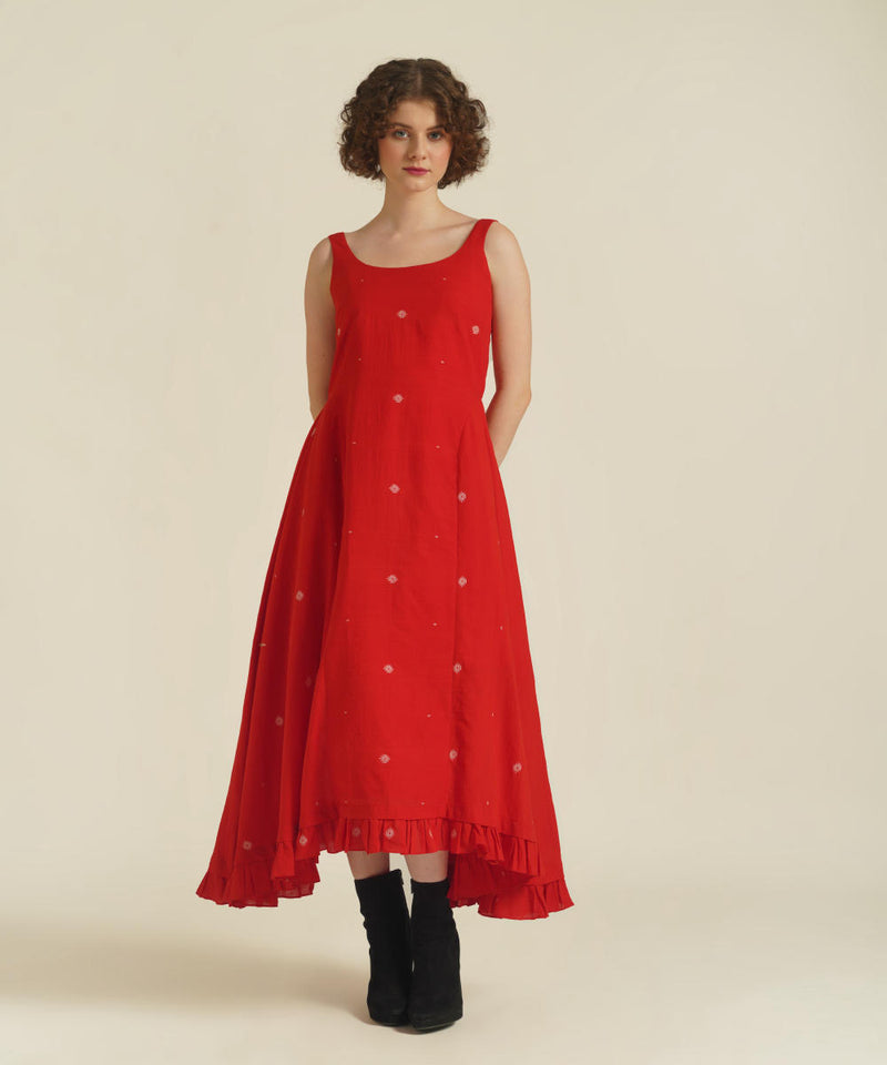 ROYALE IX cotton Buy ROYALE IX from C&W | for Women by Indigo Dreams in red color for women in Singapore