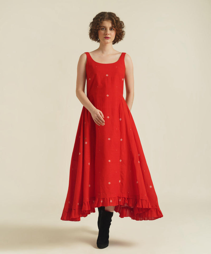 ROYALE IX cotton Buy ROYALE IX from C&W | for Women by Indigo Dreams in red color for women in Singapore