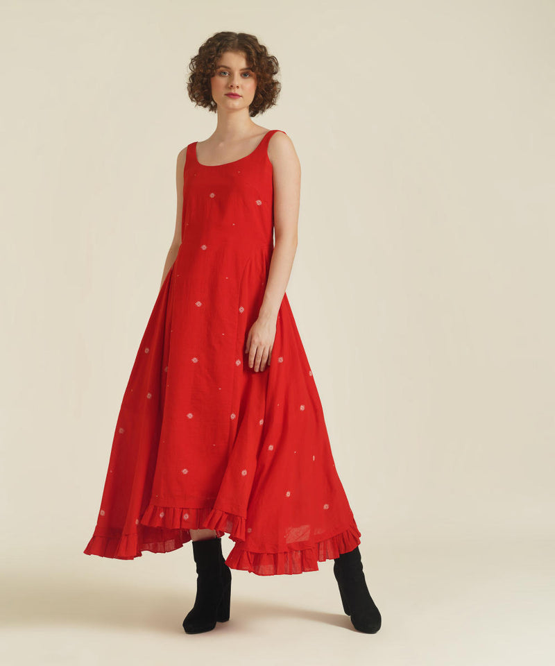 ROYALE IX cotton Buy ROYALE IX from C&W | for Women by Indigo Dreams in red color for women in Singapore