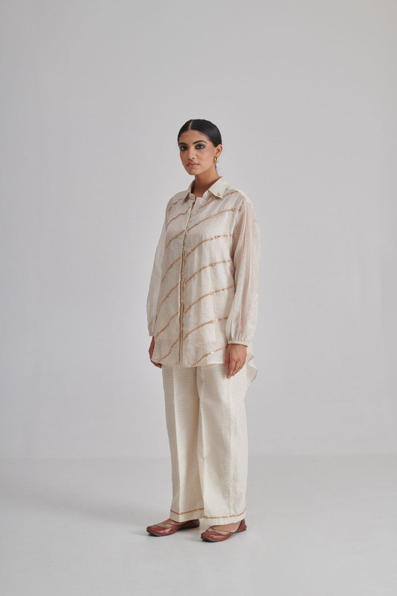 IRAADAY & RAYA SHIRT, SLIP & PANT