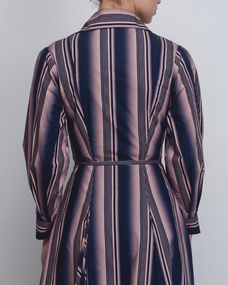 Isla Dress - Pink + Navy Stripe cotton Buy Isla Dress - Pink + Navy Stripe from C&W | Dresses for Women by Leh Studios in pink color for women in Singapore