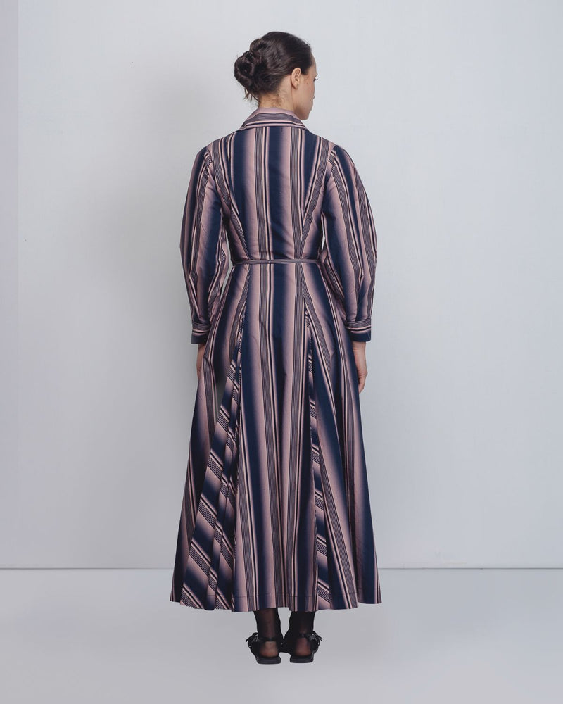 Isla Dress - Pink + Navy Stripe cotton Buy Isla Dress - Pink + Navy Stripe from C&W | Dresses for Women by Leh Studios in pink color for women in Singapore