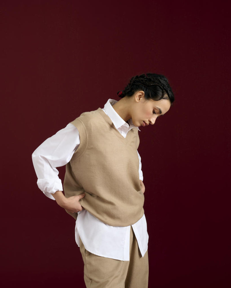 ASH PASHMINA VEST Buy ASH PASHMINA VEST from C&W | Jackets And Overlays for Women by Ituvana for women in Singapore