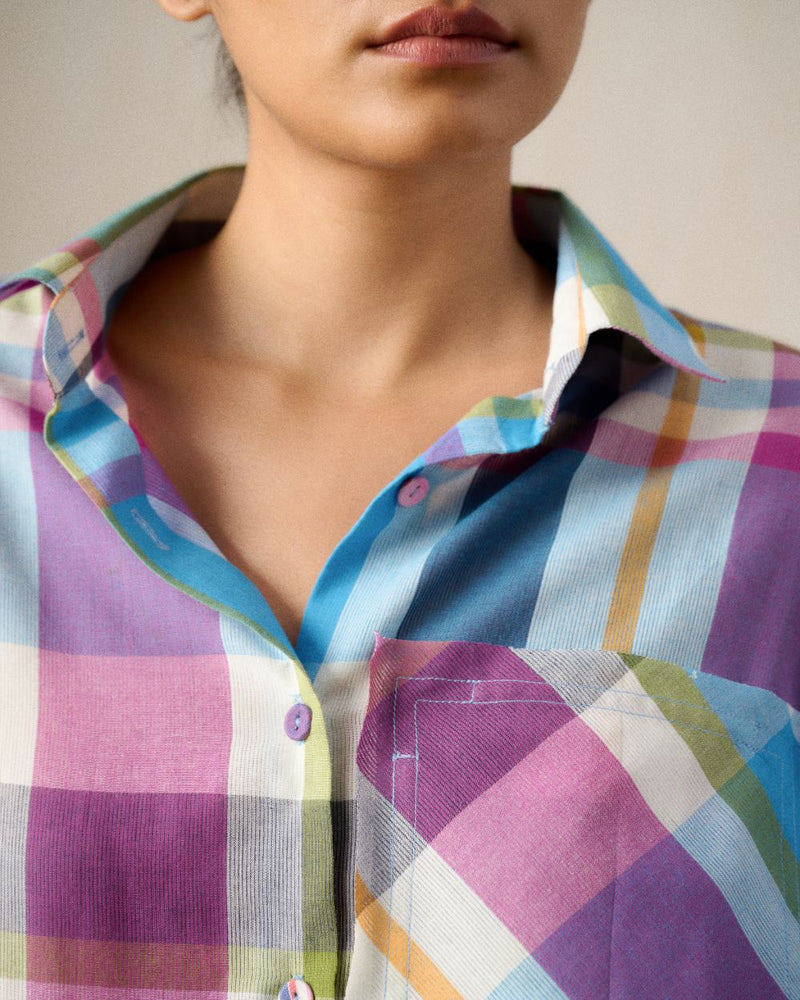 VANI MADRAS CHECK SARONG DRESS 100% cotton Buy VANI MADRAS CHECK SARONG DRESS from C&W | Dresses for Women by Ituvana in multi color for women in Singapore