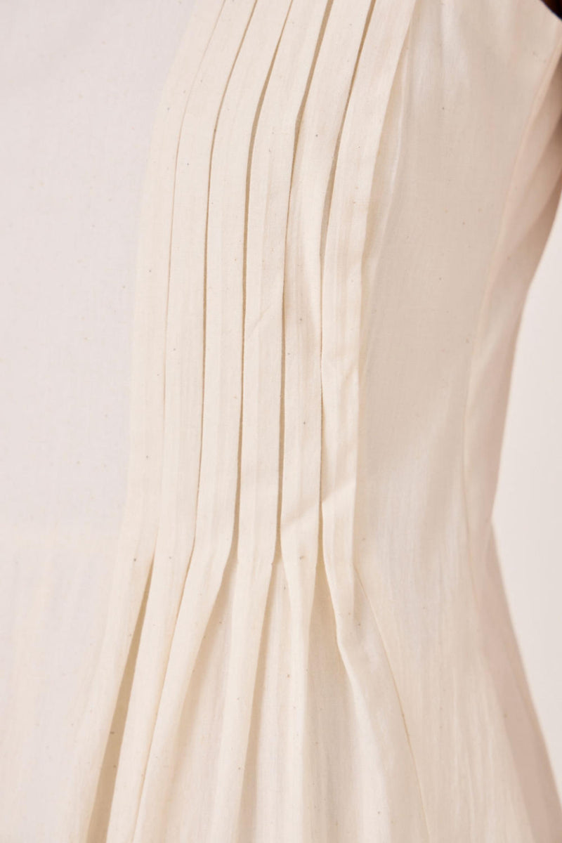Indika Handwoven Dress cotton by The Summer House in white color for women in Singapore