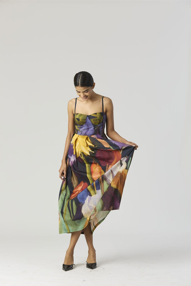 IVY BRALETTE DRESS satin by Yam for women in Singapore