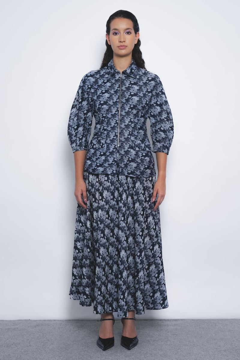 Ivy Top - Indigo mul Buy Ivy Top - Indigo from C&W | Tops And Shirts for Women by Leh Studios in multi color for women in Singapore