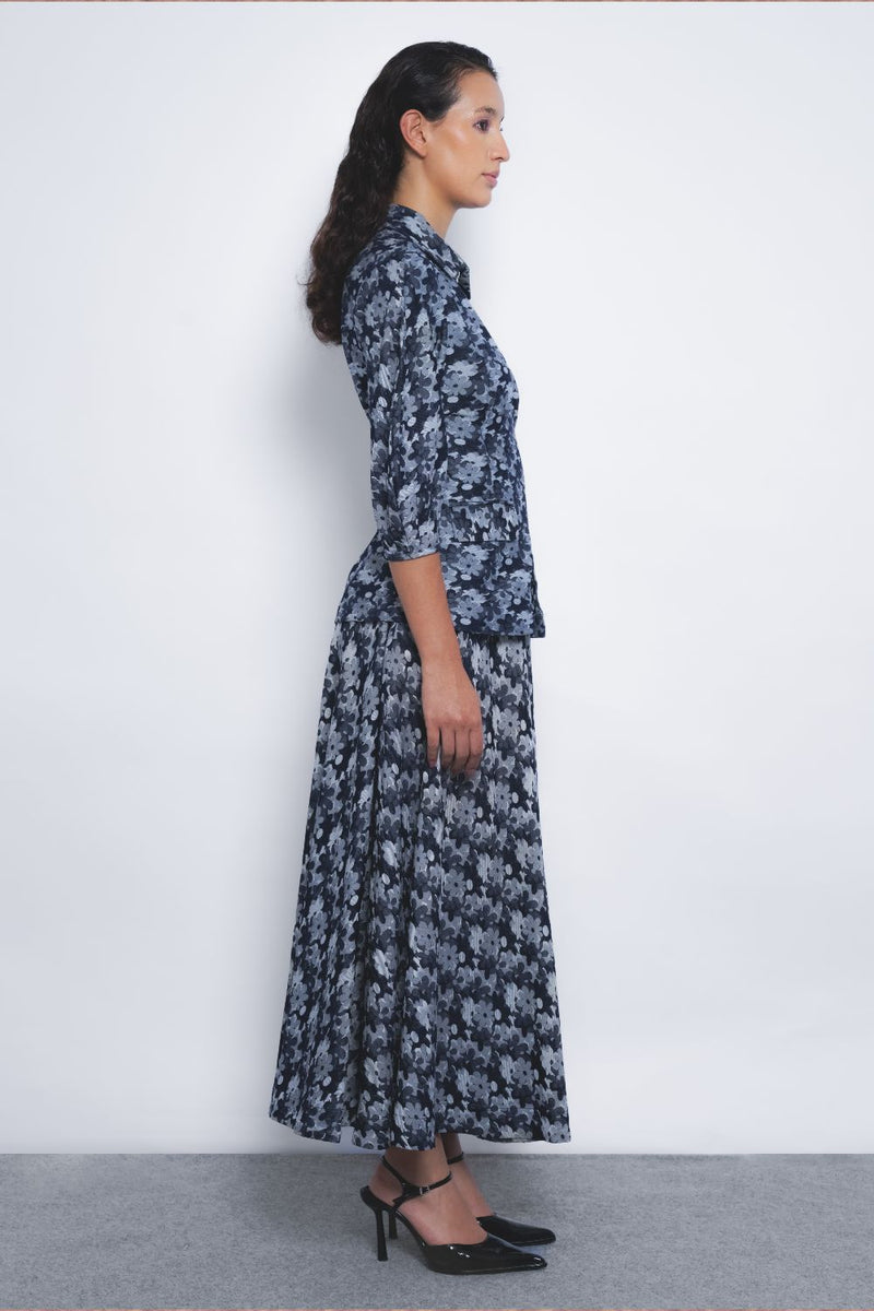 Ivy Top - Indigo mul Buy Ivy Top - Indigo from C&W | Tops And Shirts for Women by Leh Studios in multi color for women in Singapore