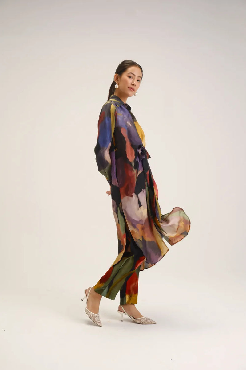 Ivy Wrap Silk Kurta Set