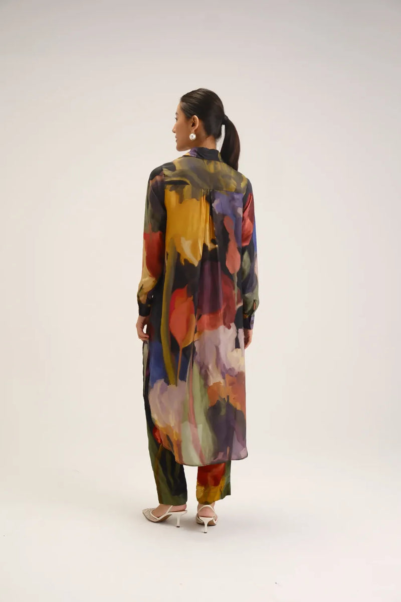 Ivy Wrap Silk Kurta Set