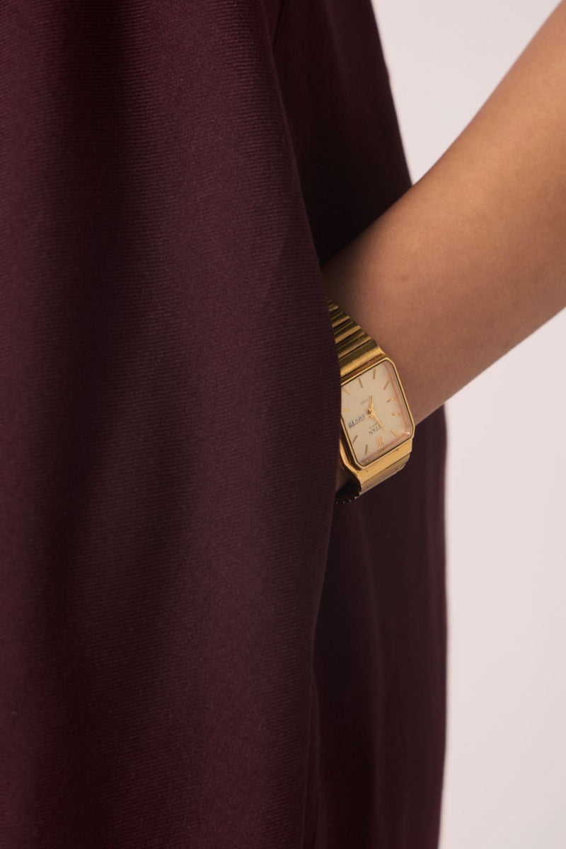 Izar Wine Silk One Shoulder Dress silk by The Summer House for women in Singapore