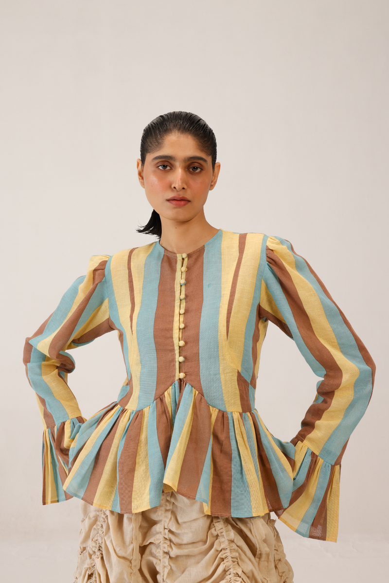 JAE TOP - STRIPER PRINT by CORD for women in Singapore