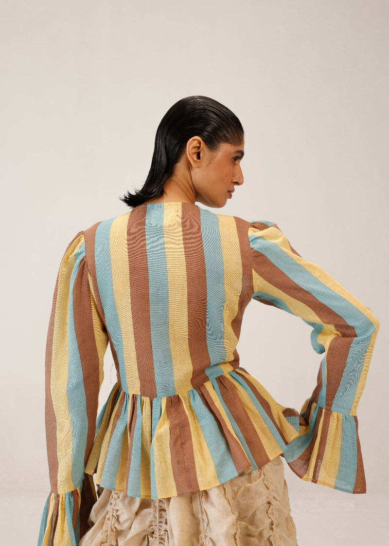 JAE TOP - STRIPER PRINT by CORD for women in Singapore