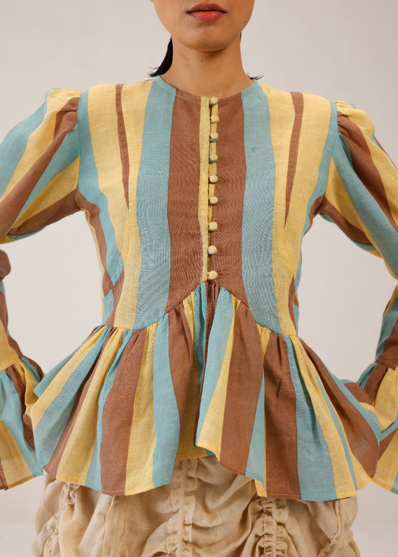 JAE TOP - STRIPER PRINT by CORD for women in Singapore