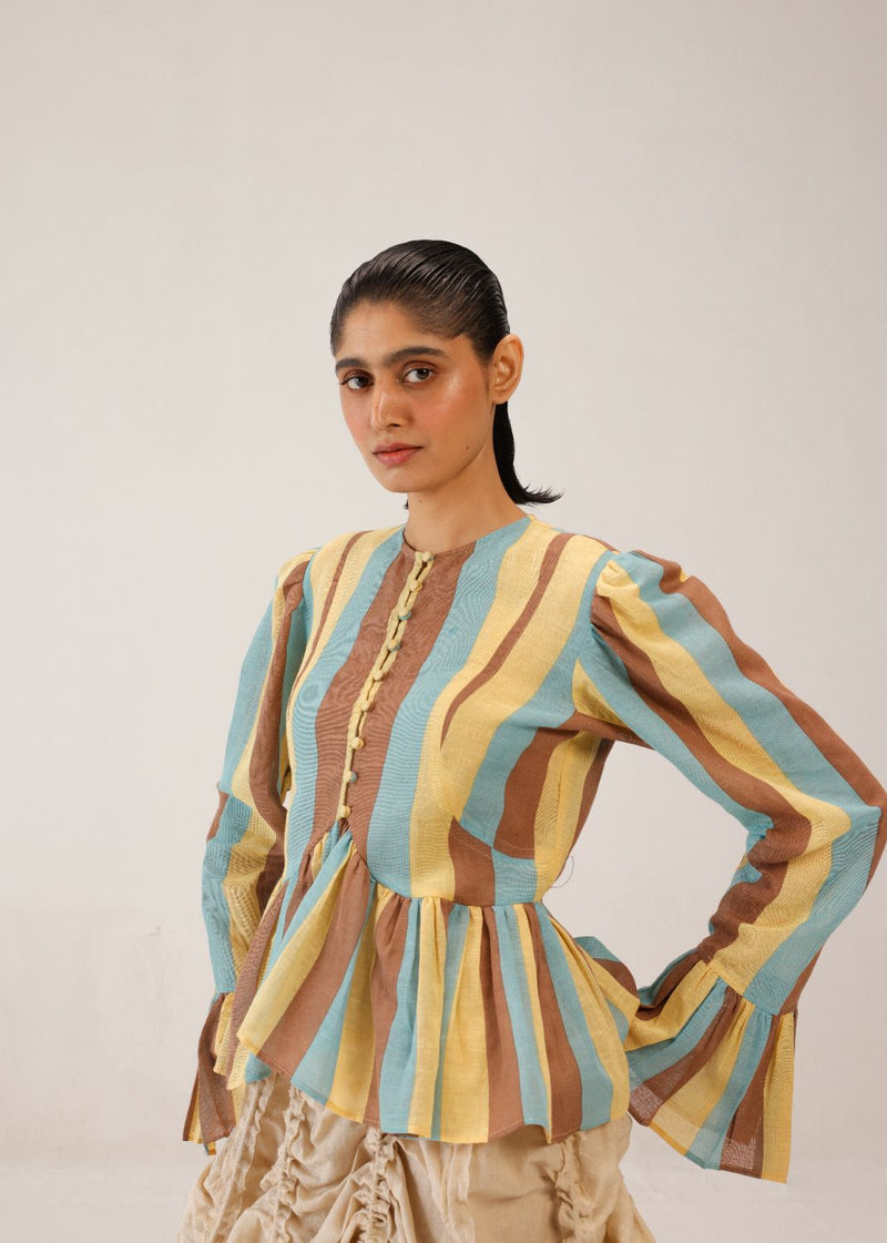 JAE TOP - STRIPER PRINT by CORD for women in Singapore