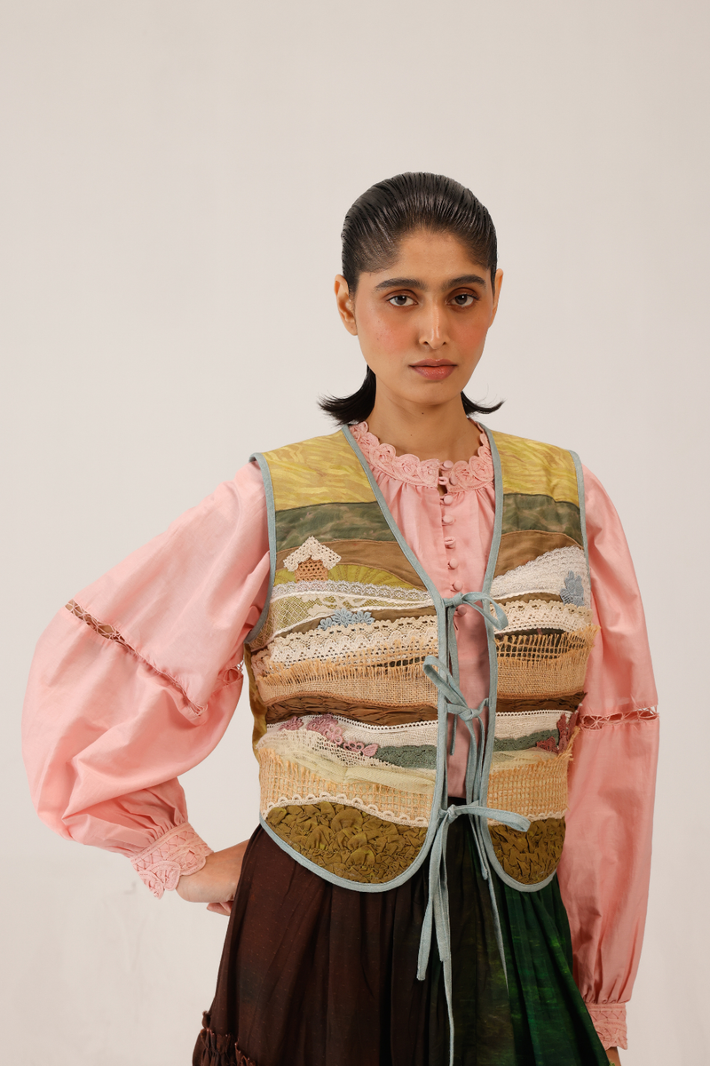 JANET GILET - LACE APPLIQUE by CORD for women in Singapore
