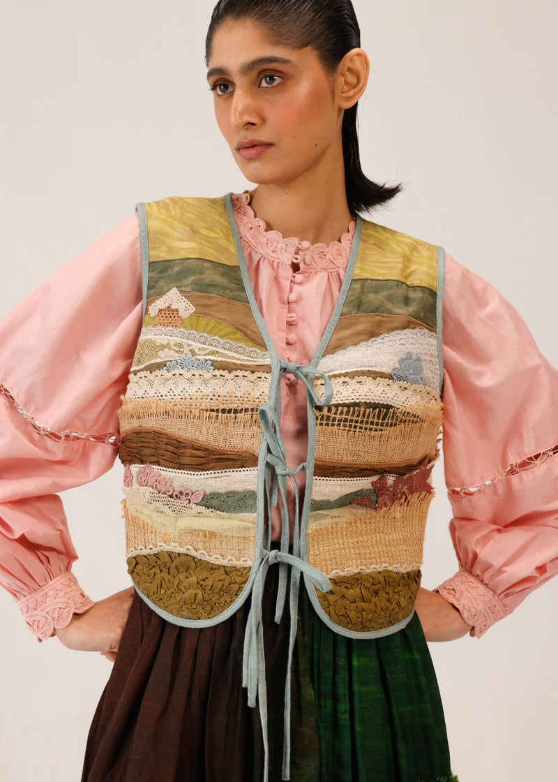 JANET GILET - LACE APPLIQUE by CORD for women in Singapore