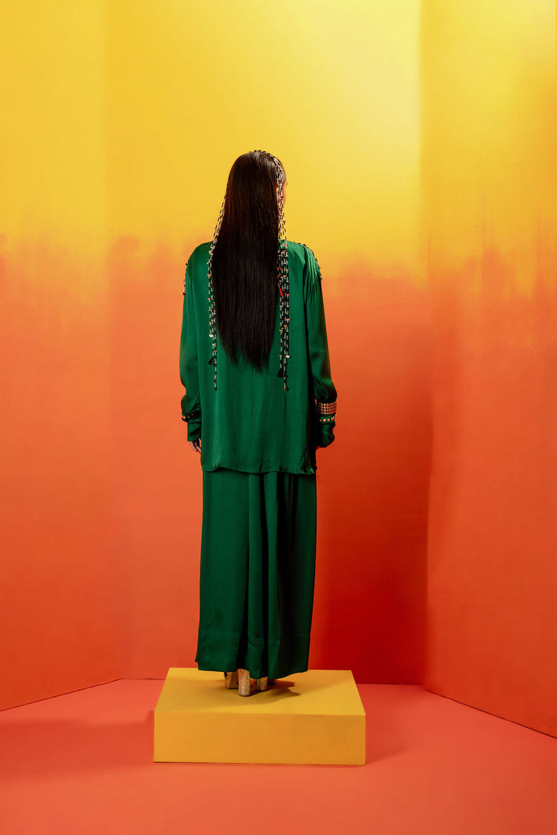 Vani Green Festive Co-ord Set