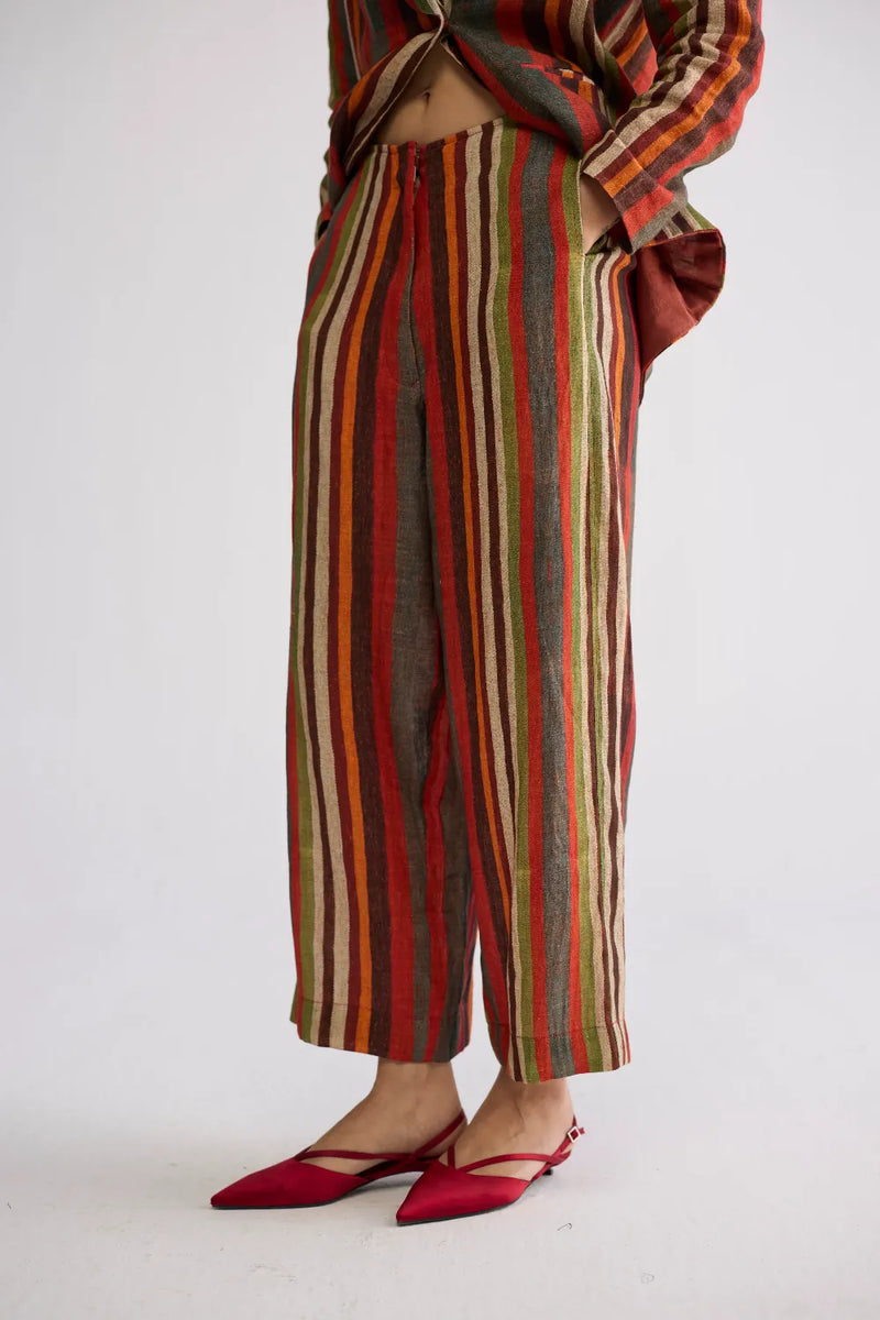 JILIAN BLAZER & PANTS SET linen co-ord set by YAM in multicolor for women in Singapore