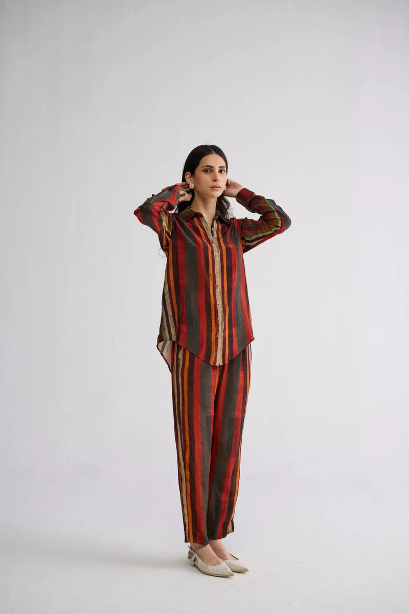 JILIAN CO-ORD SET crepe co-ord set by YAM in multicolor for women in Singapore