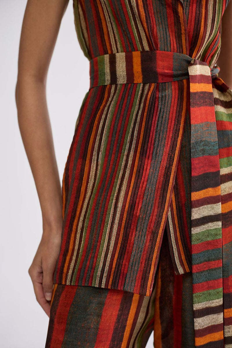 JILIAN PINTUCKS JACKET & PANTS SET crepe co-ord set by YAM in multicolor for women in Singapore