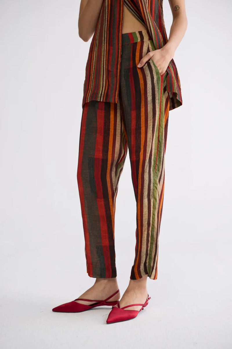 JILIAN PINTUCKS JACKET & PANTS SET crepe co-ord set by YAM in multicolor for women in Singapore
