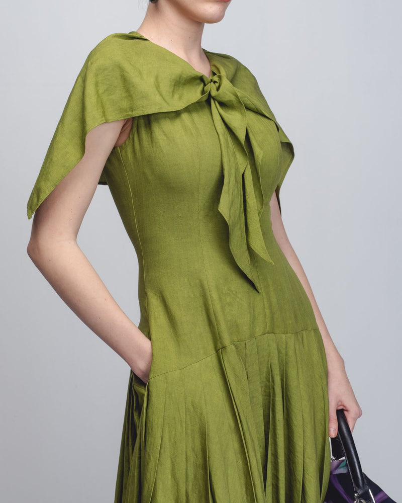 Jill Dress - Parrot Green Buy Jill Dress - Parrot Green from C&W | Dresses for Women by Leh Studios in green color for women in Singapore
