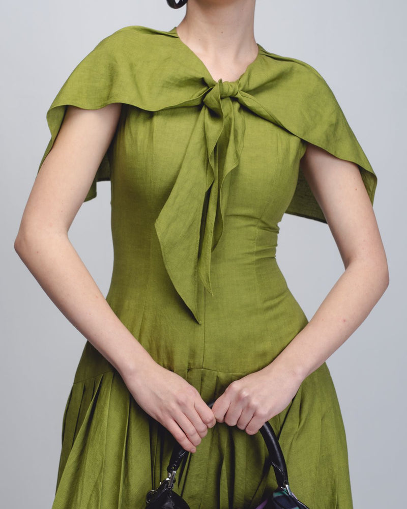 Jill Dress - Parrot Green Buy Jill Dress - Parrot Green from C&W | Dresses for Women by Leh Studios in green color for women in Singapore