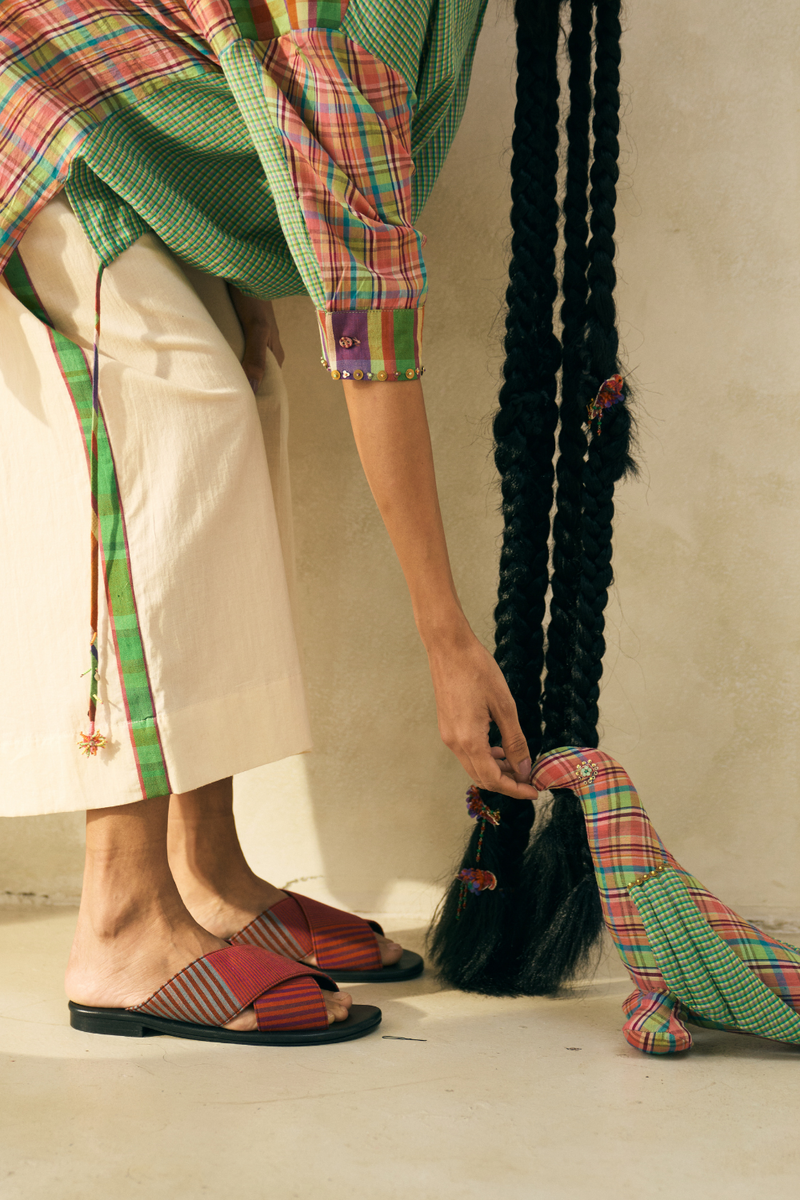 Jimmy Shirt cotton by SWATTI KAPOOR in multi color for women in Singapore