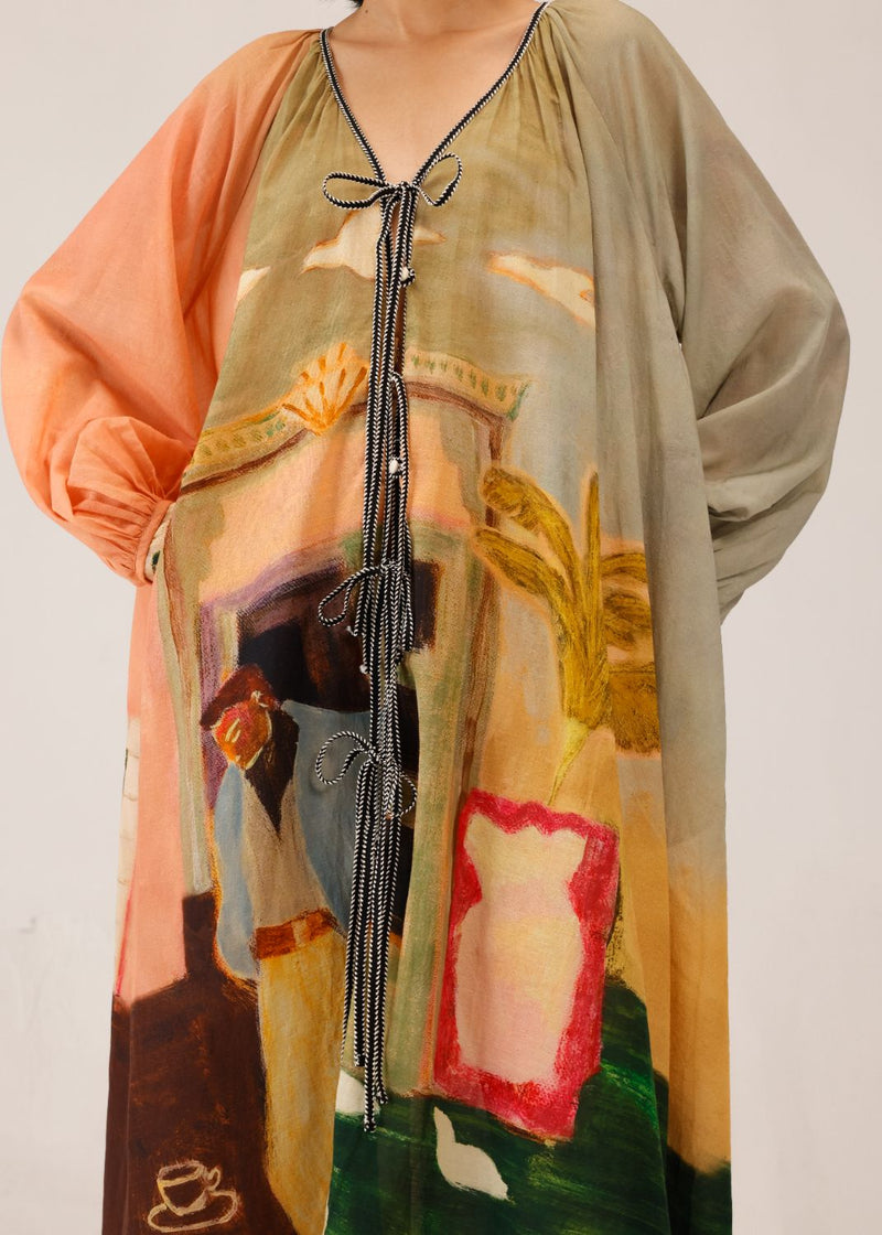 JOANA DRESS - MORNING COFFEE cotton by CORD for women in Singapore
