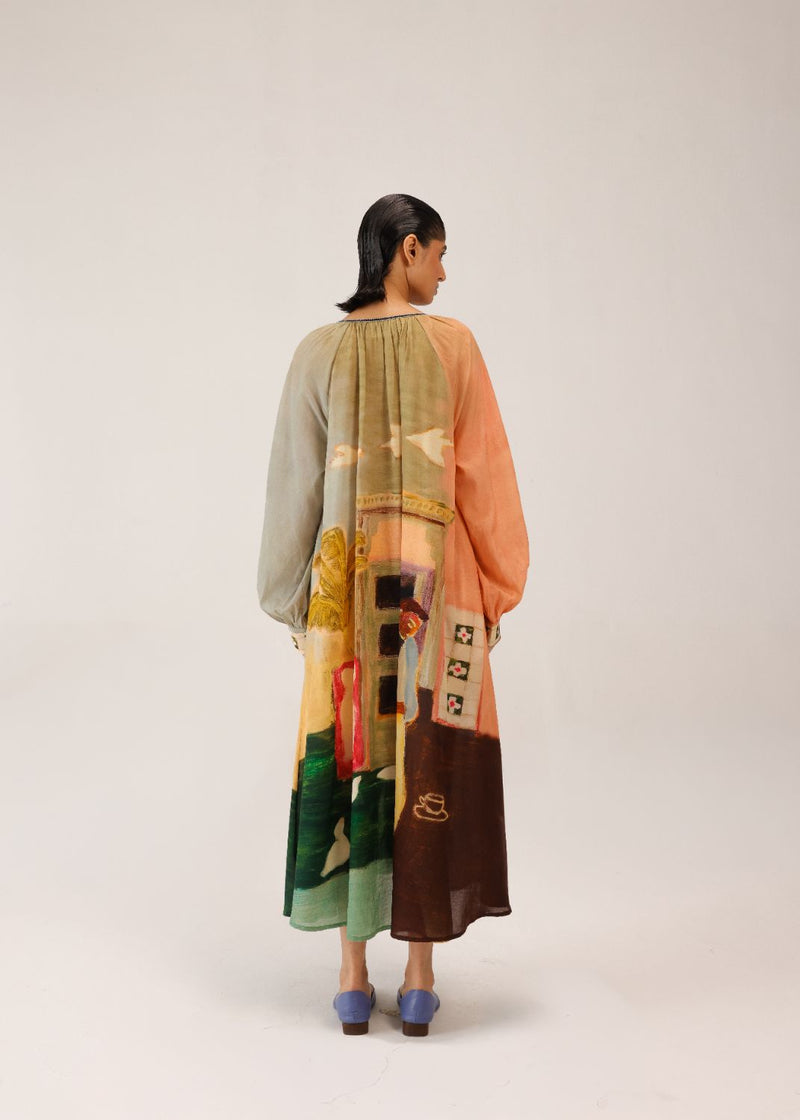 JOANA DRESS - MORNING COFFEE cotton by CORD for women in Singapore