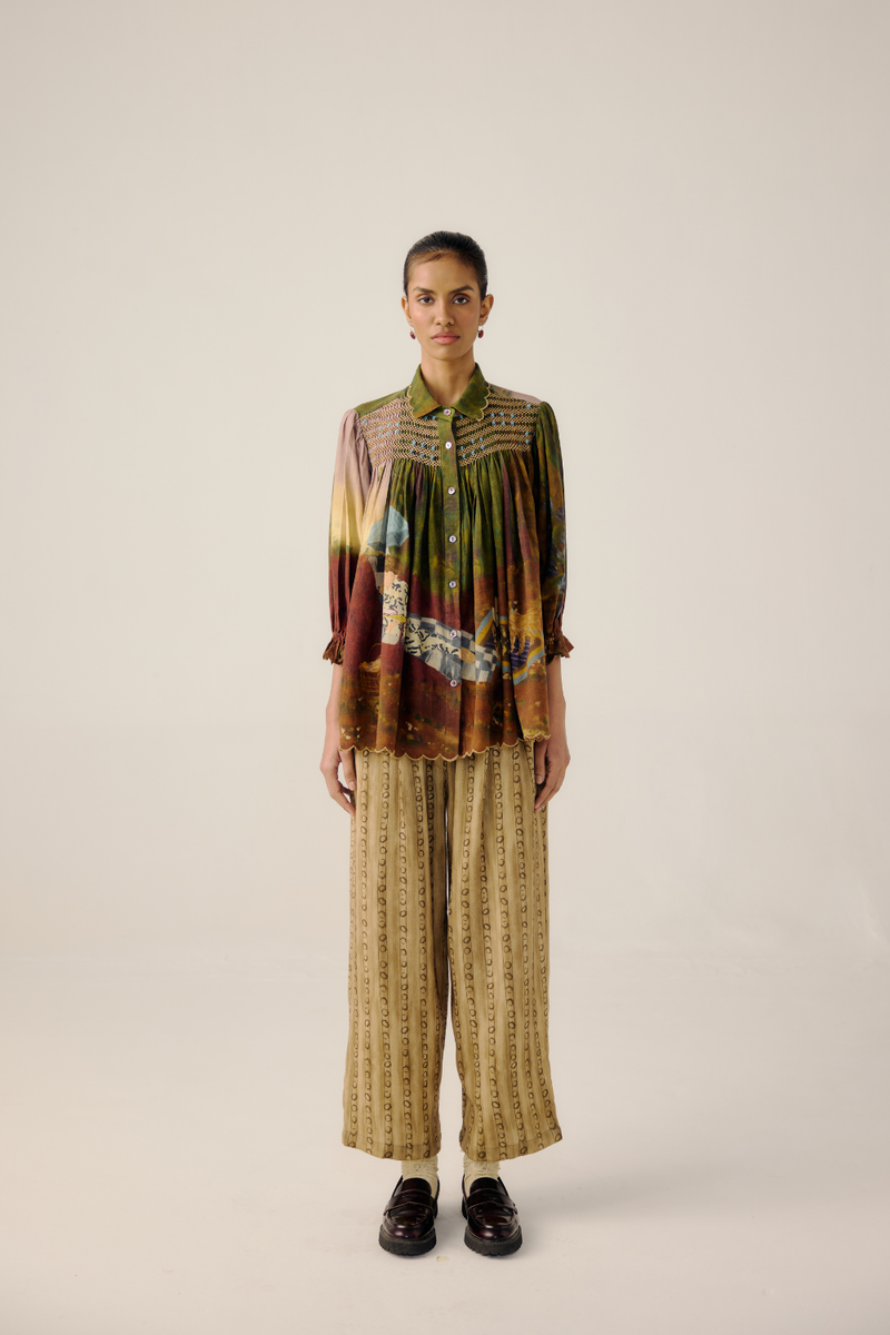 JUDY SHIRT-Lakeside cotton by CORD for women in Singapore