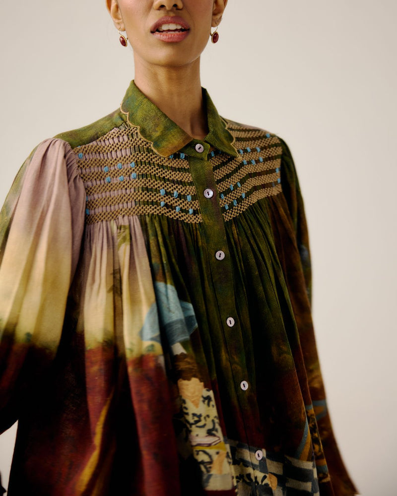 JUDY SHIRT-Lakeside cotton by CORD for women in Singapore
