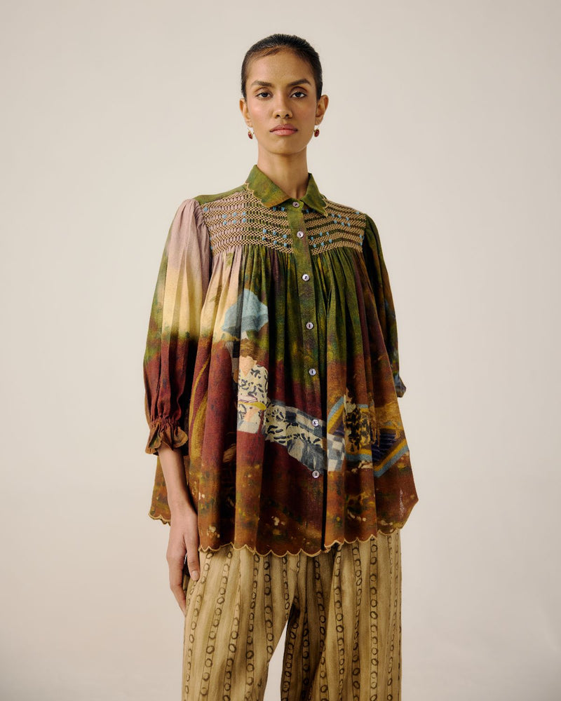 JUDY SHIRT-Lakeside cotton by CORD for women in Singapore