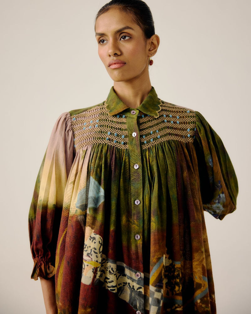 JUDY SHIRT-Lakeside cotton by CORD for women in Singapore