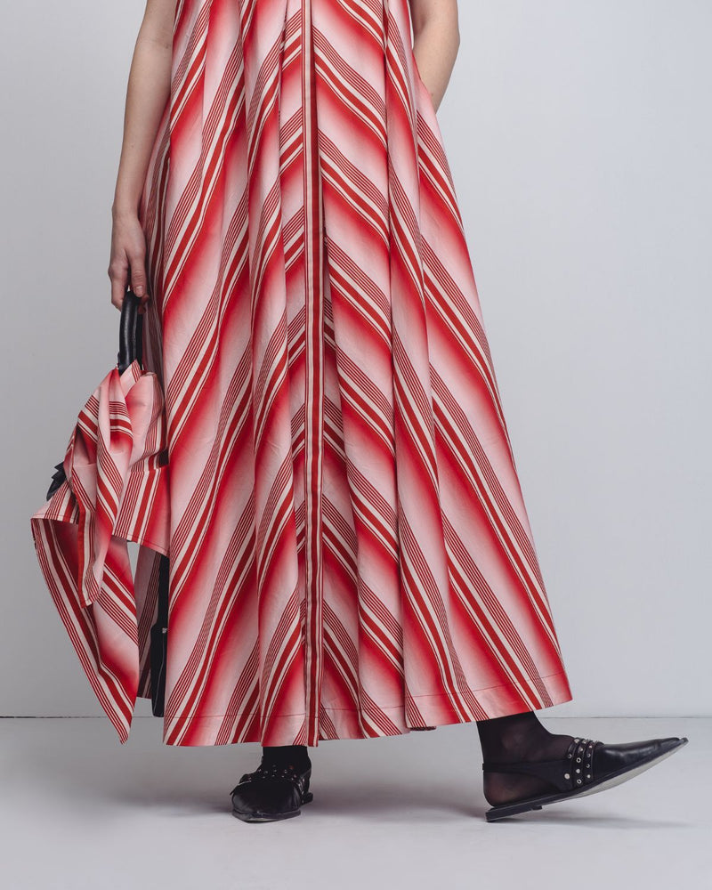 Julia Tent Dress - Red + White Stripes cotton Buy Julia Tent Dress - Red + White Stripes from C&W | Dresses for Women by Leh Studios in white color for women in Singapore